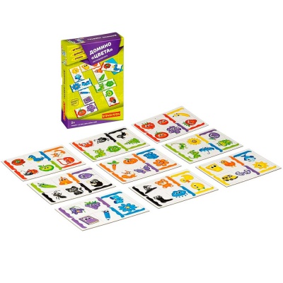 Настольная игра Домино Цвета Bondibon ВВ3901